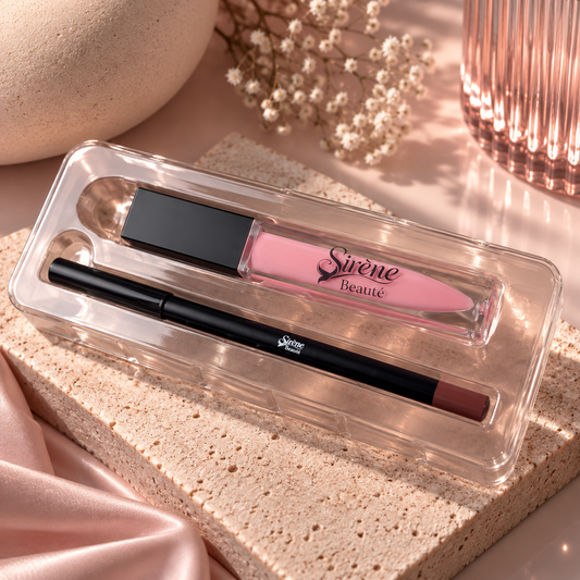 Pink Blossoms Lip Liner + Lip Gloss Combo