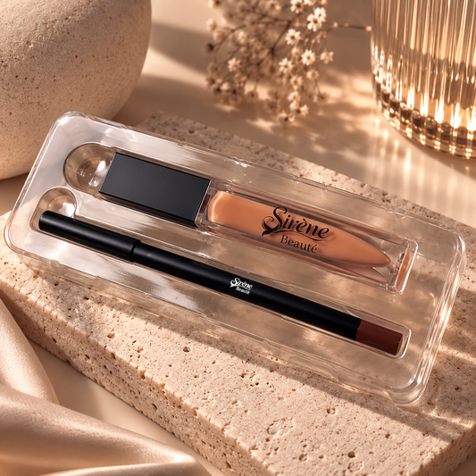 Caramel Lip Liner + Lip Gloss Combo