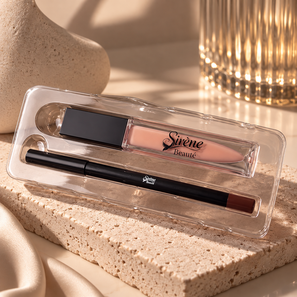 Peachy Lip Liner + Lip Gloss Combo
