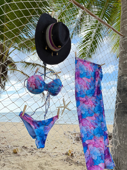 Set “Bloom Breeze” – Traje de Baño + Pañuelo