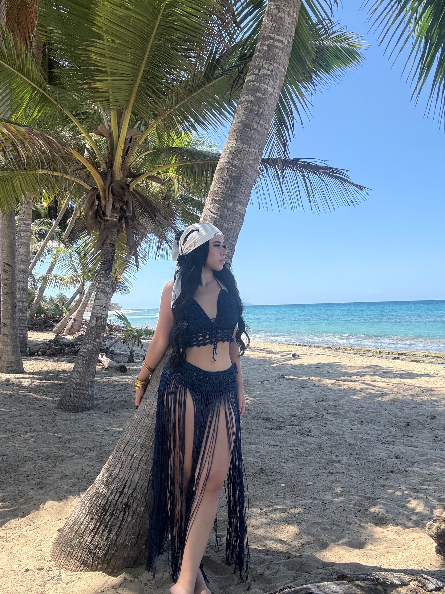 Set macramé navy